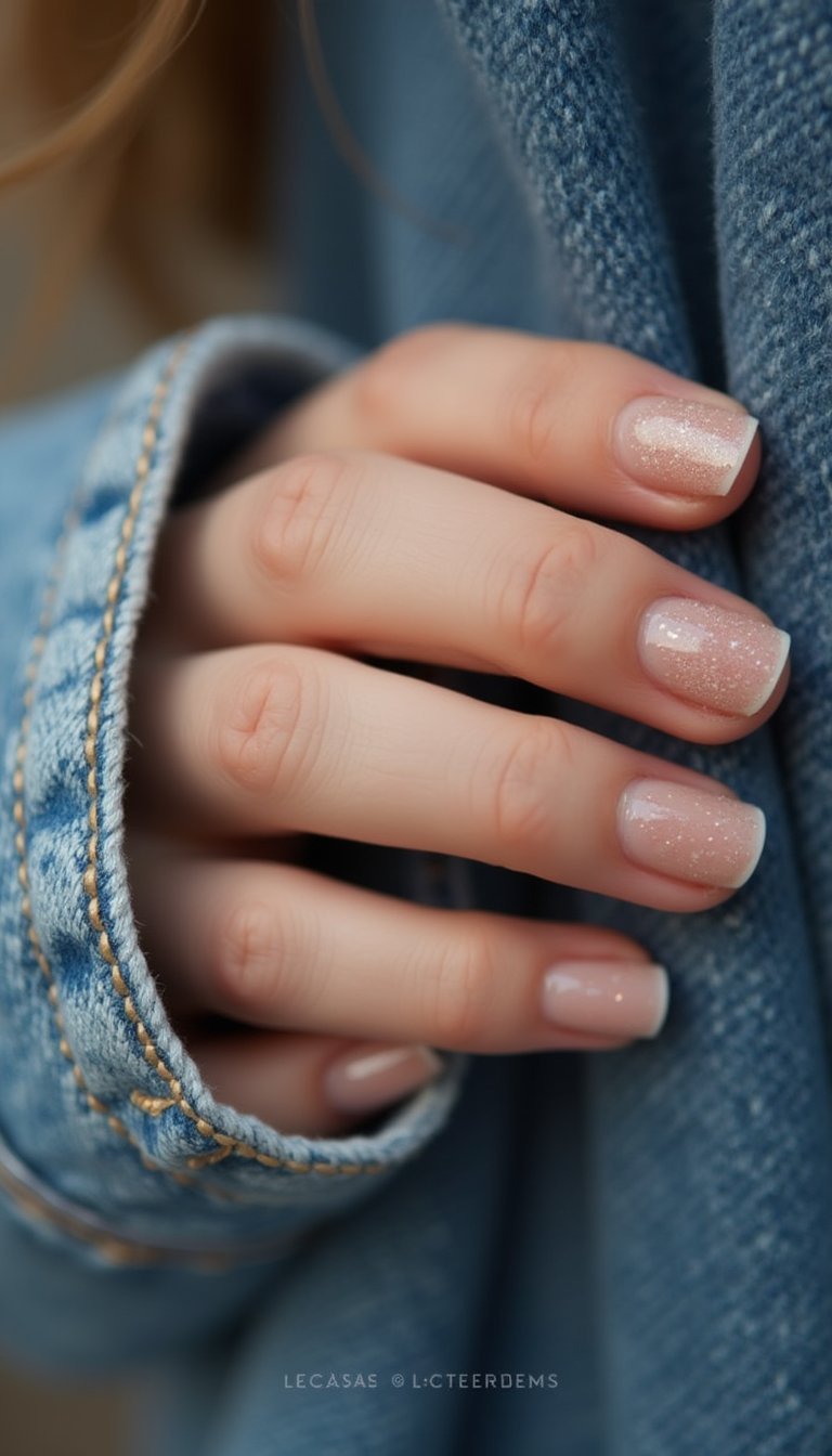 Speckled Sugar Glitter For Natural Short Nails