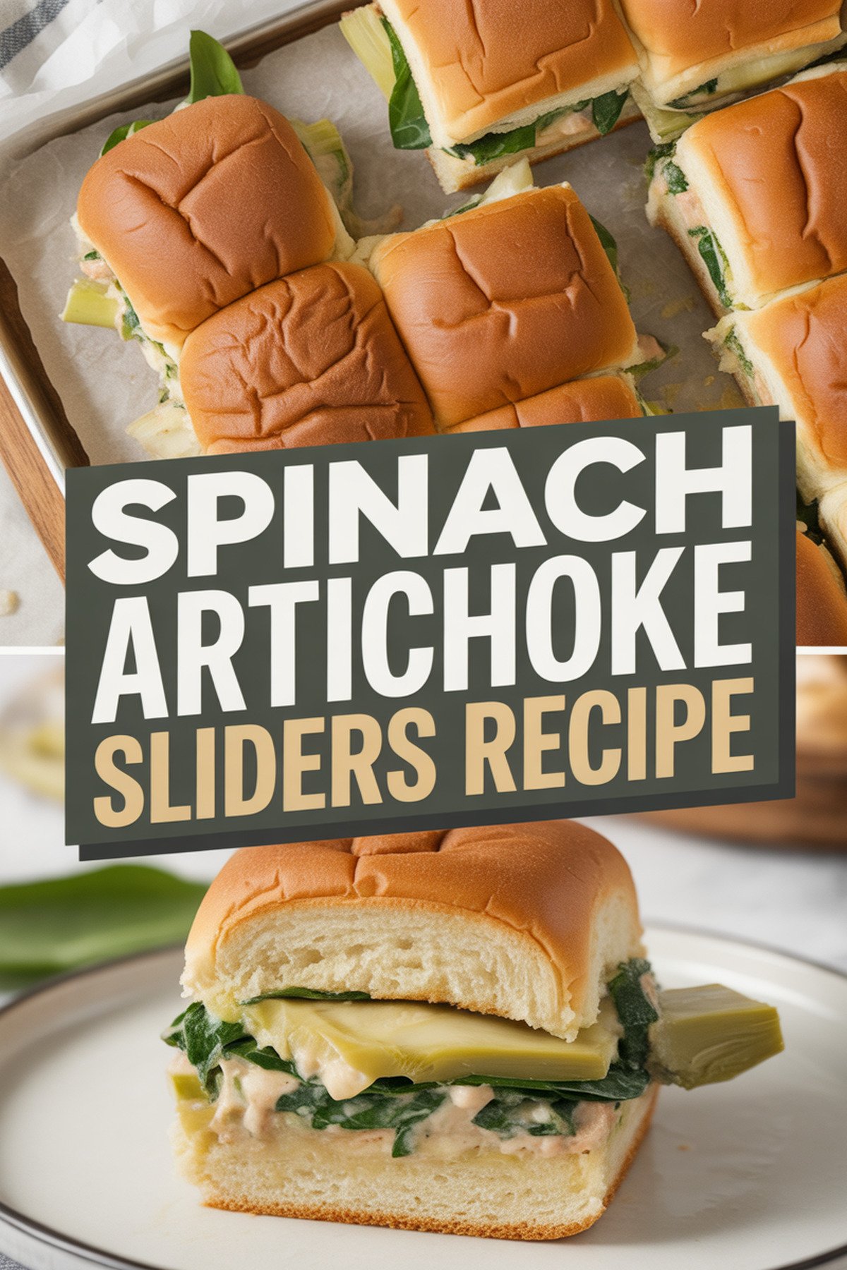 Spinach Artichoke Sliders Recipe recipe idea in stylish layout