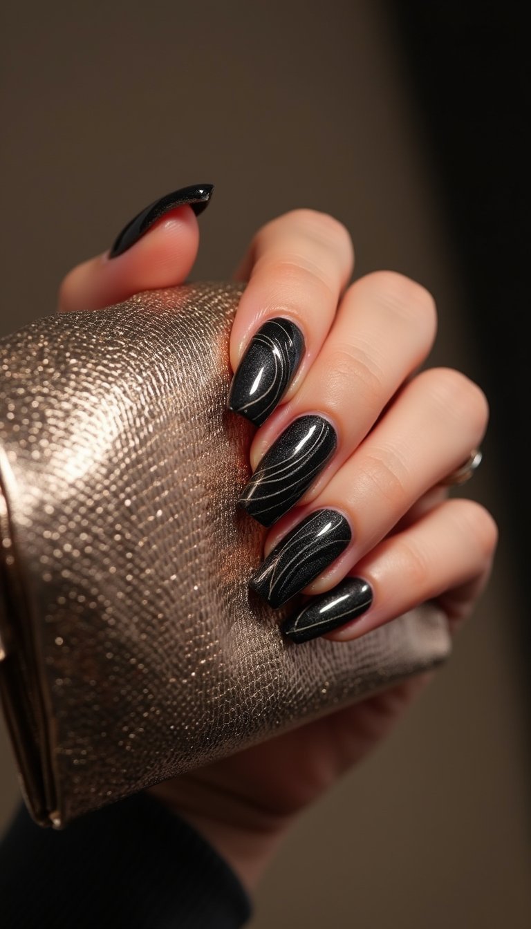 Chrome Mirror Line Swirls For Futuristic Shine