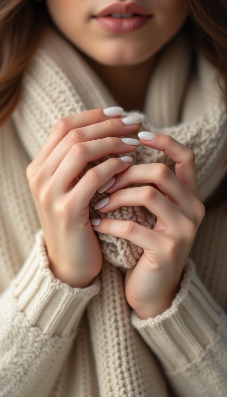 Textured Sweater Press-Ons For Cozy Vibes