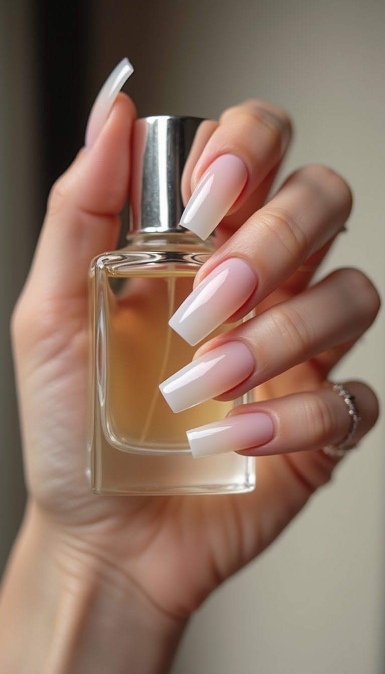 Clear Tip Chrome Aura With Minimal Base