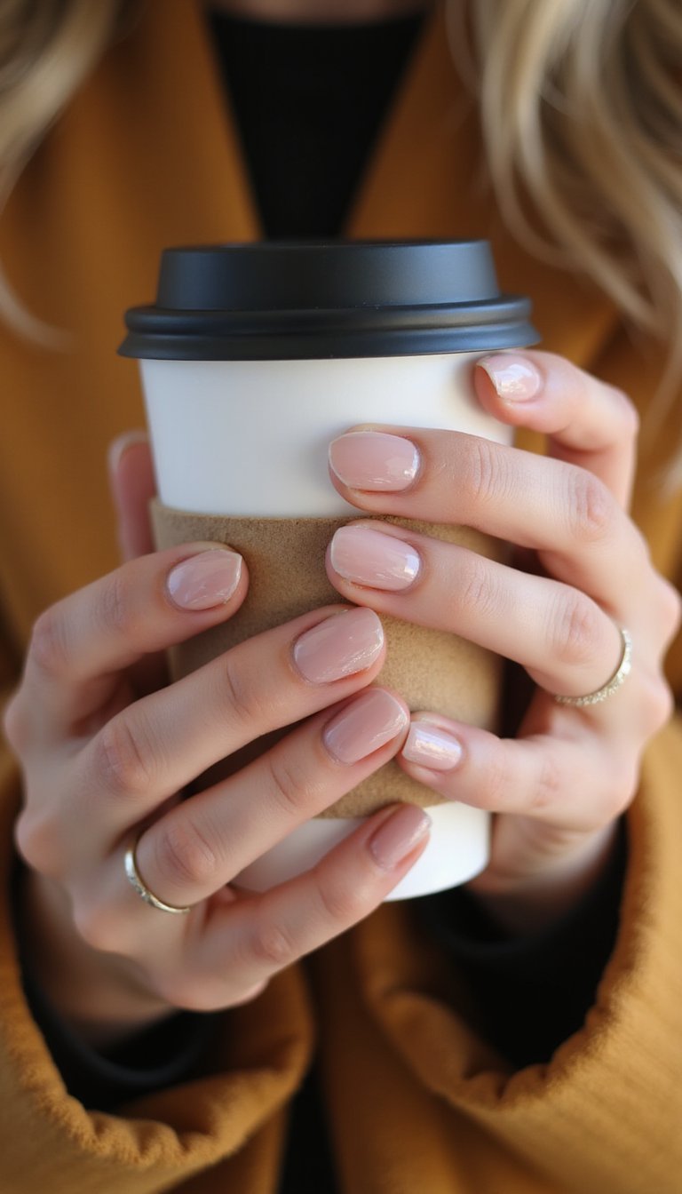 Negative Space Chrome Aura Half Moon Design