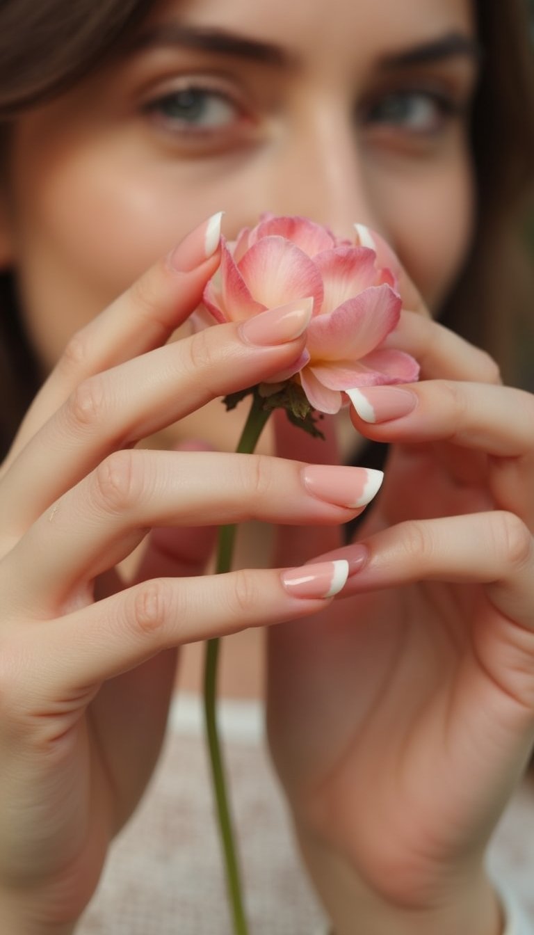 Ombre Fade With Negative Space Smile Line