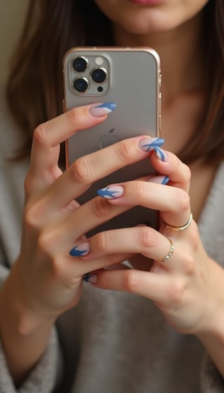 Double Layer V French With Thin Lines