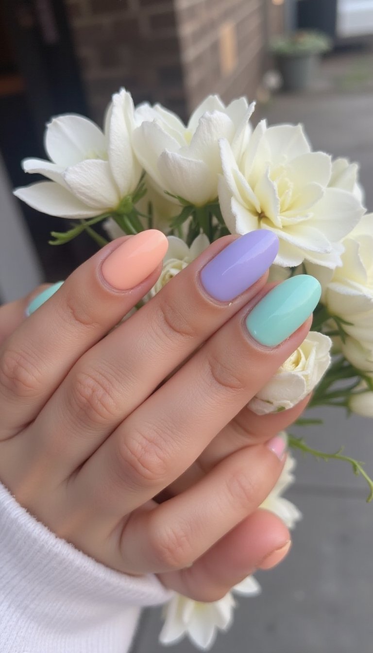 Pastel Rainbow V French For Spring