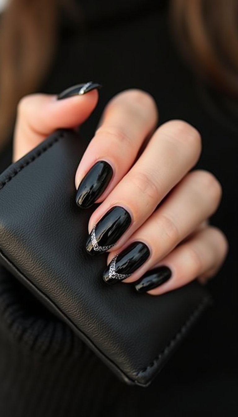 Midnight Velvet Cat Eye With Silver Shimmer