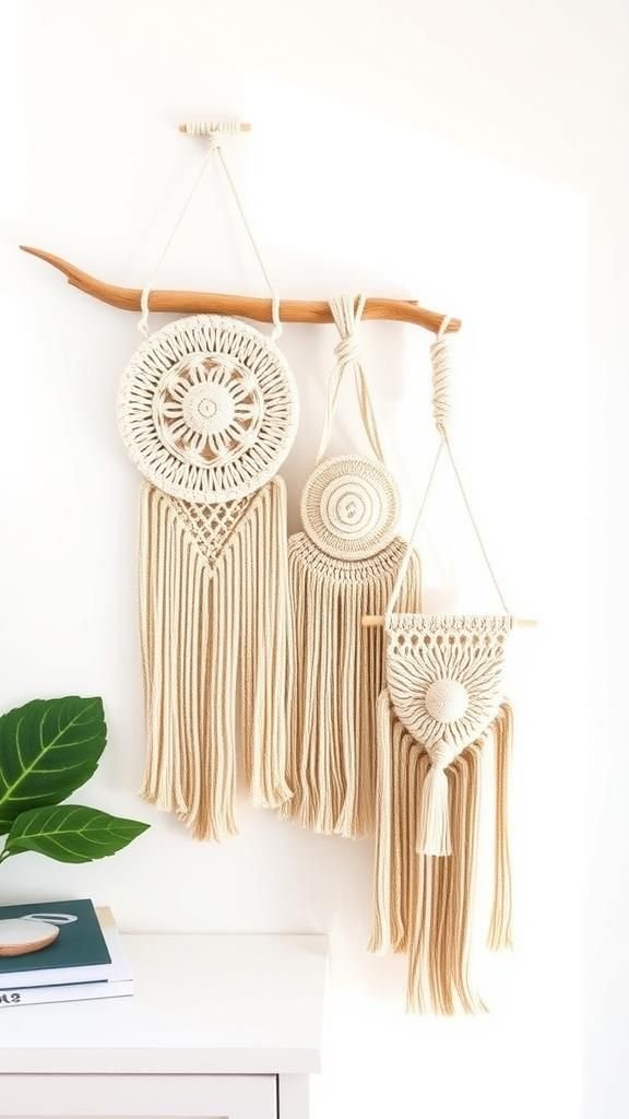 Mini gallery set: three coordinated small hangings