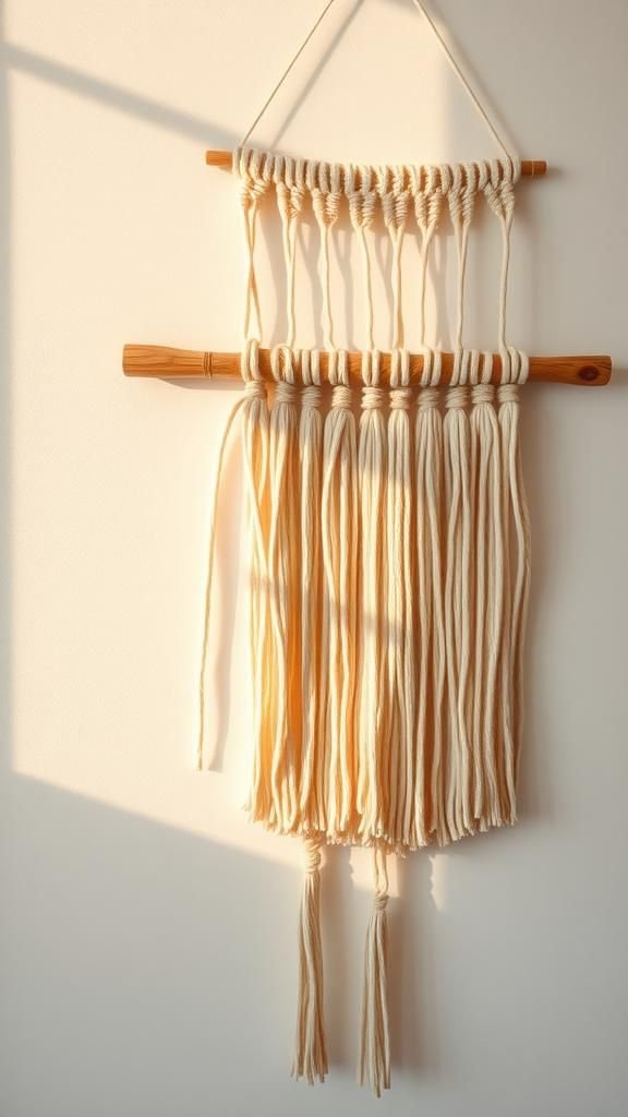 Soft cotton fringe for a cozy corner texture