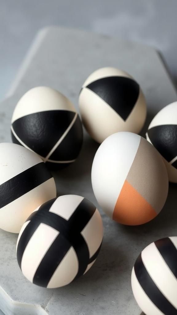 Geometric tape-resist patterns for crisp lines