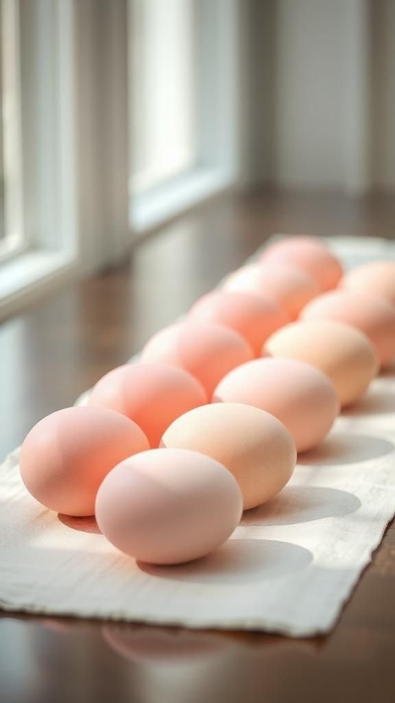 Ombre gradient eggs that melt from light to dark