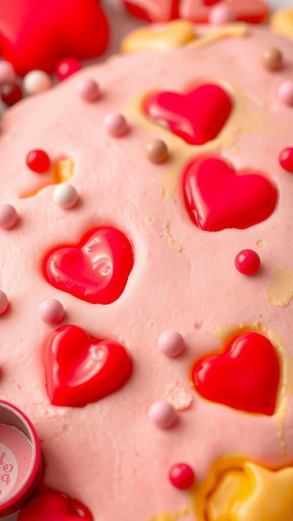 Playdough heart impressions that invite touch