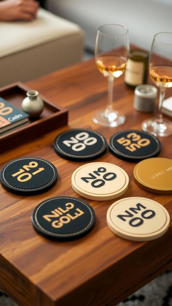 Countdown clock coasters that change each hour