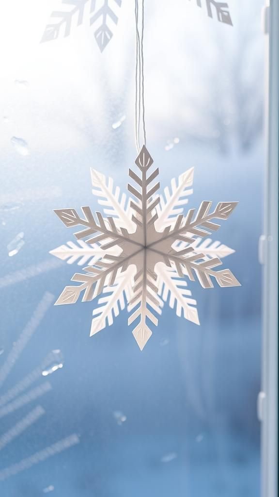 Three-dimensional snowflake ball that floats