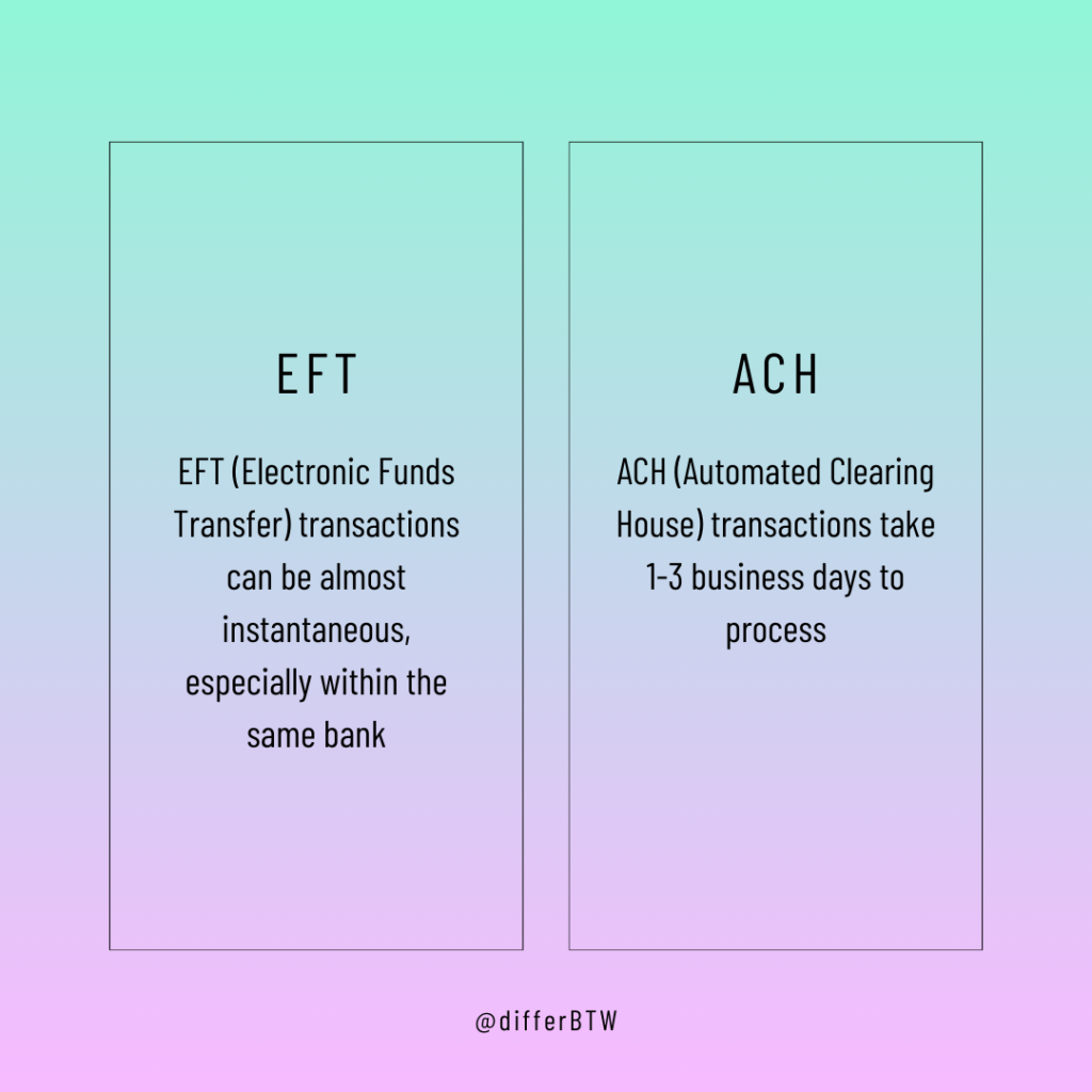 EFT vs ACH