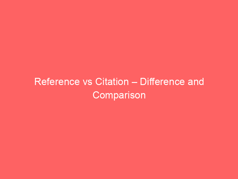 Reference vs Recommendation – Difference and Comparison