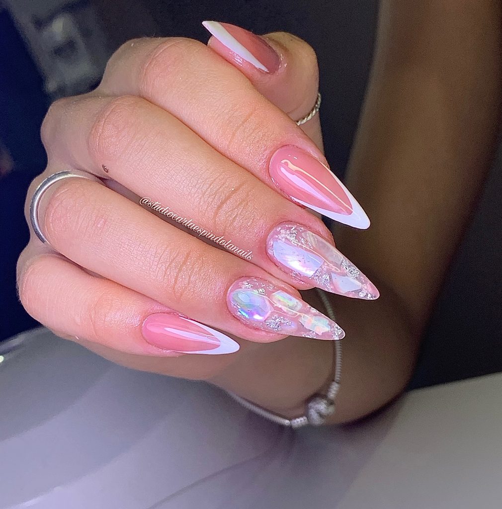 00004 Pink Stiletto Nails