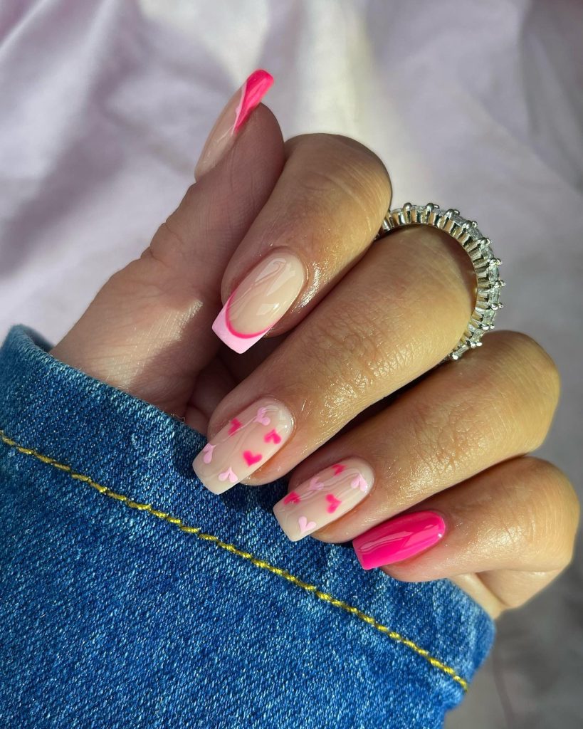 00008 square valentine nails