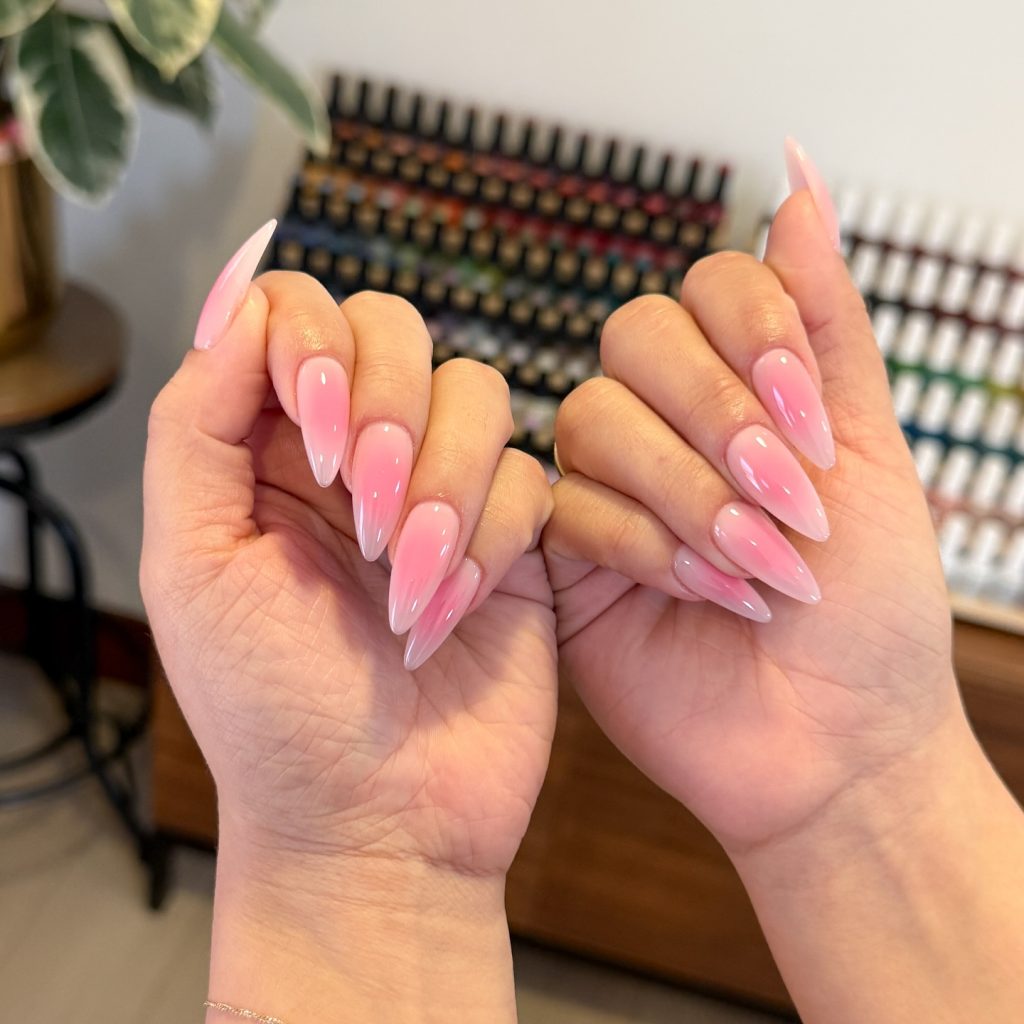 00012 Pink Stiletto Nails