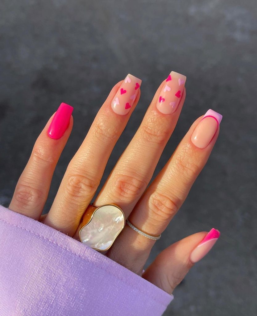 00013 square valentine nails