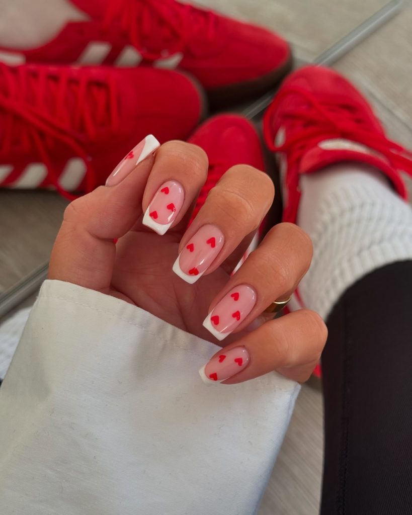 00014 Simple Valentine Nails 2