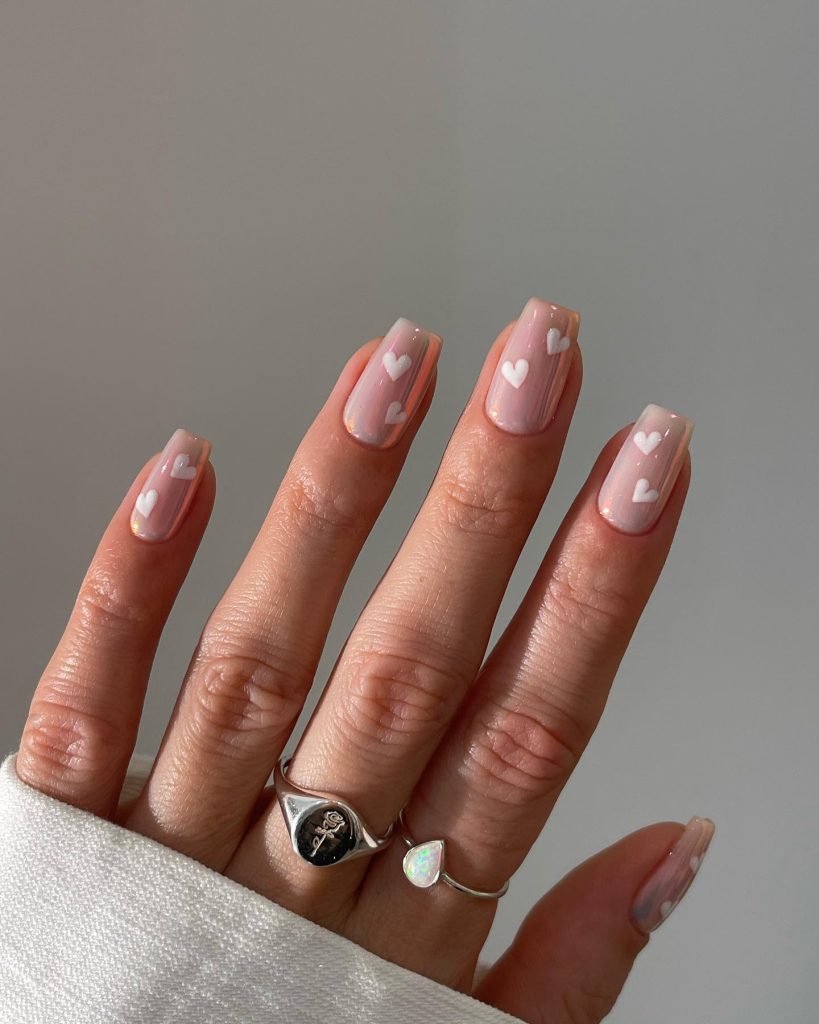 00014 square valentine nails