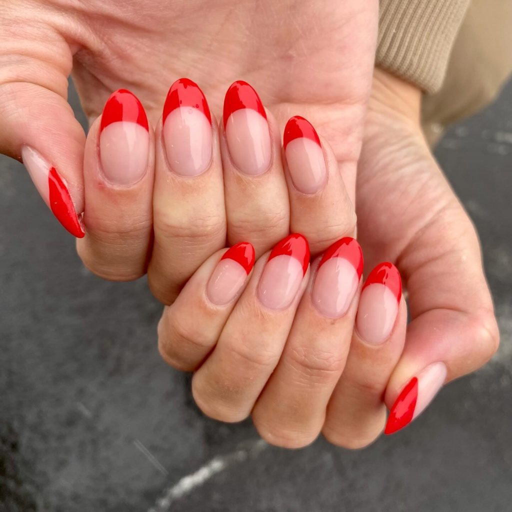 1 Colored French Tip Nails