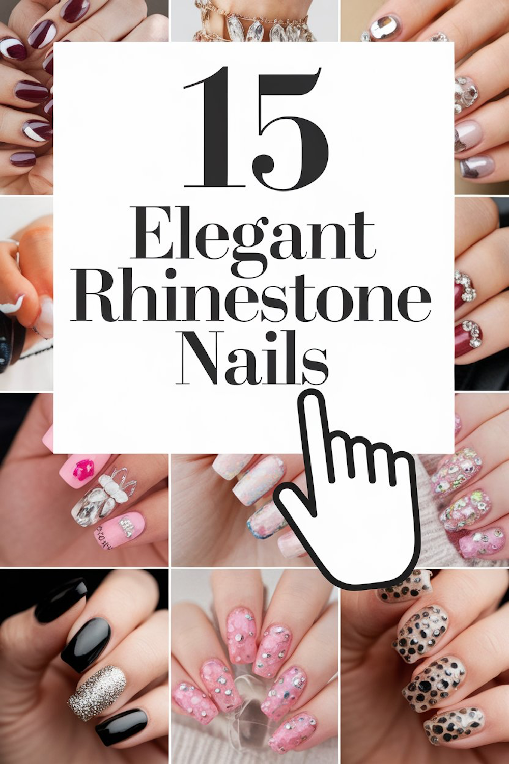 15 Elegant Rhinestone Nails