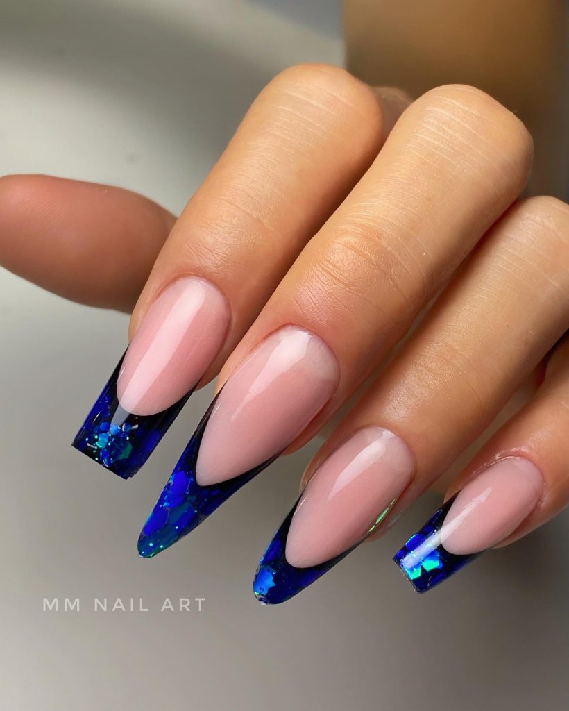 2 Colored French Tip Nails