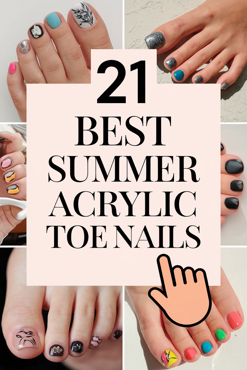 21 Best Summer Acrylic Toe Nails