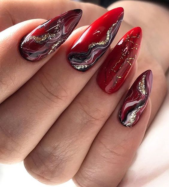 19 Ravishing Red Nail Design Ideas