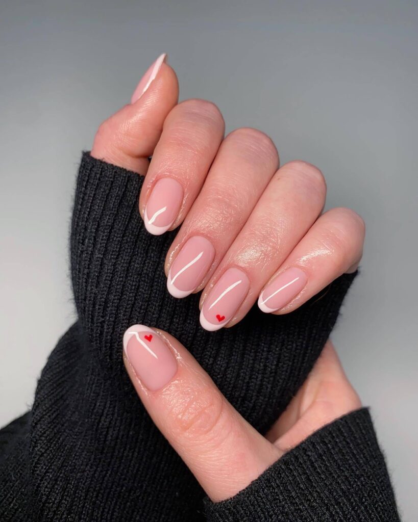 heart nails 21