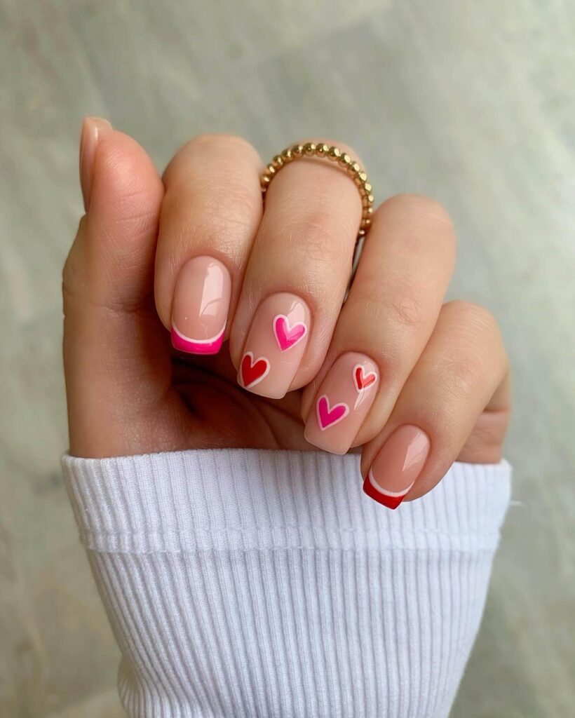 heart nails 5