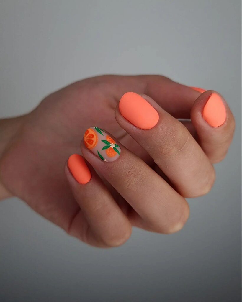 orange nails 5