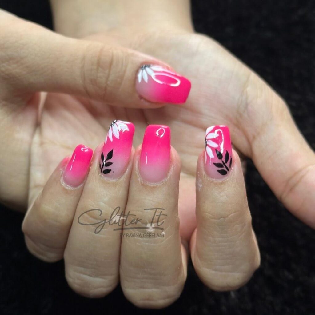 pink ombre nails 11