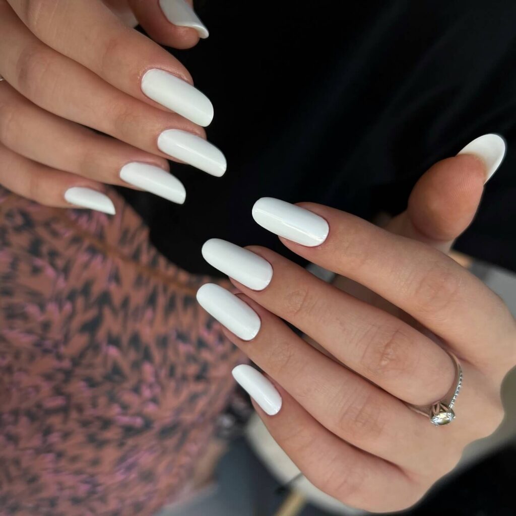 white nails 19