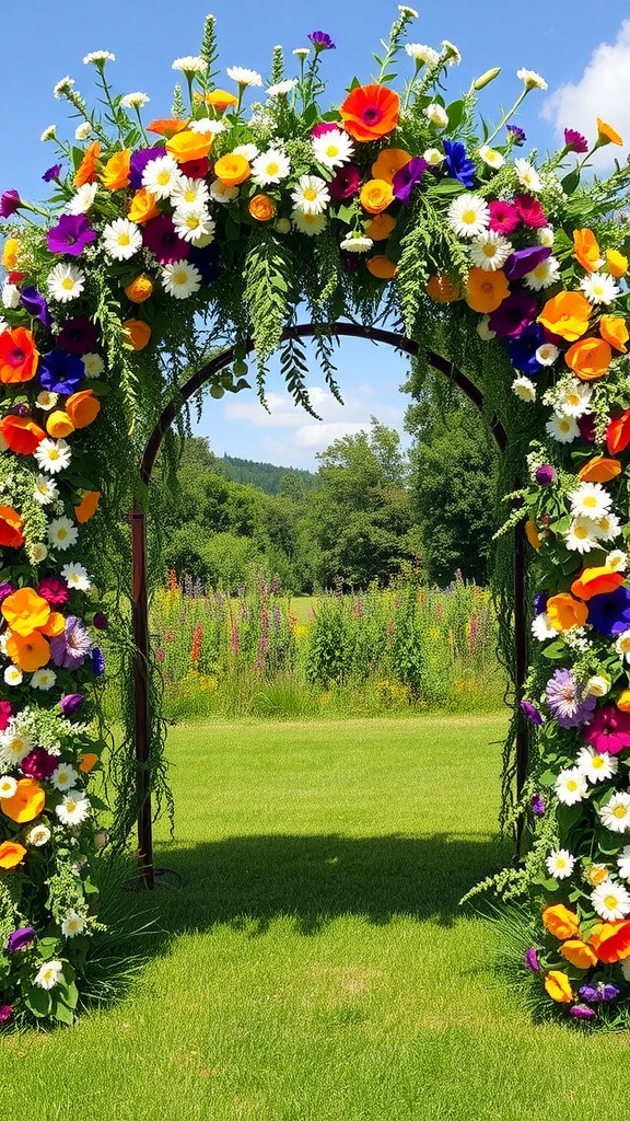 wildflower meadow arch 1