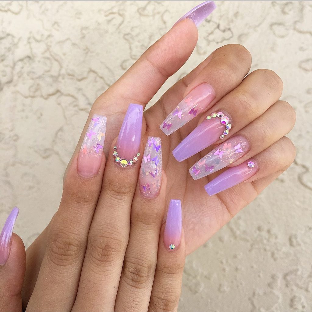 00002 Purple Ombre Nails