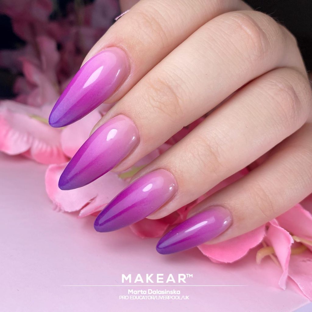00006 Purple Ombre Nails