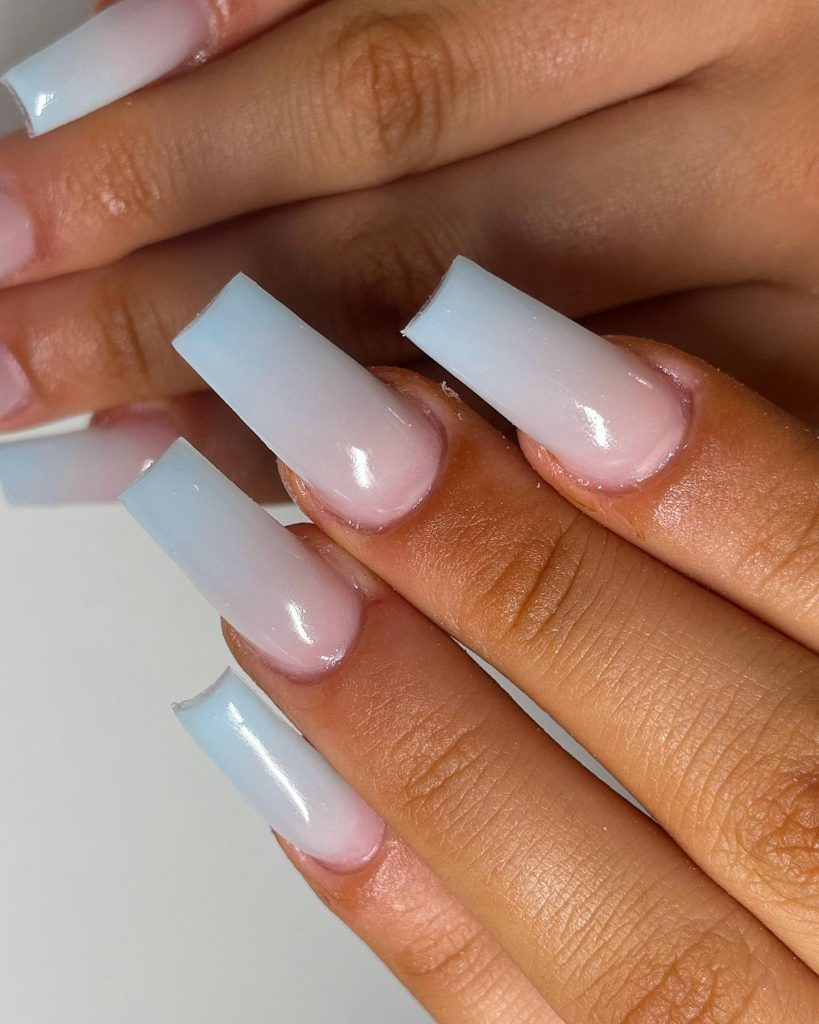 00008 Milky Blue Nails