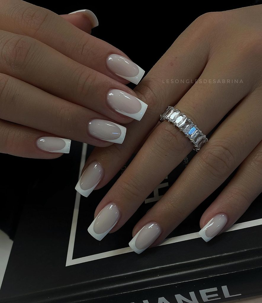 00010 Milky french nail 2
