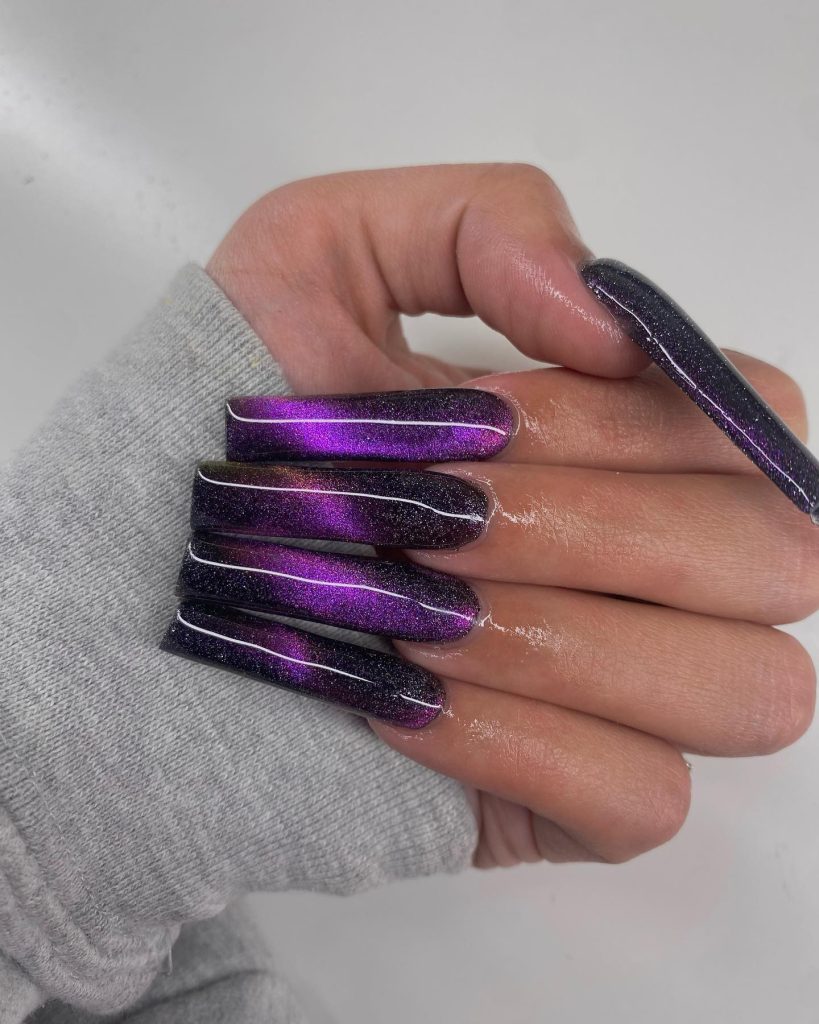 00016 Purple Ombre Nails