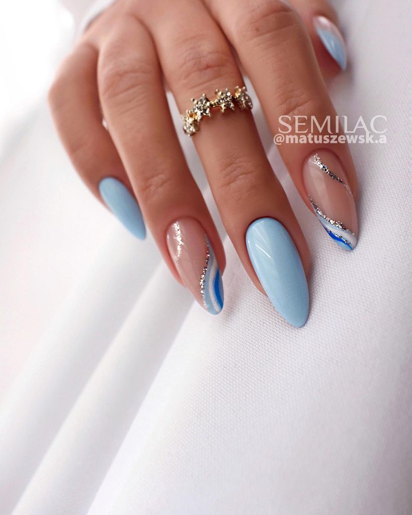 00019 Milky Blue Nails
