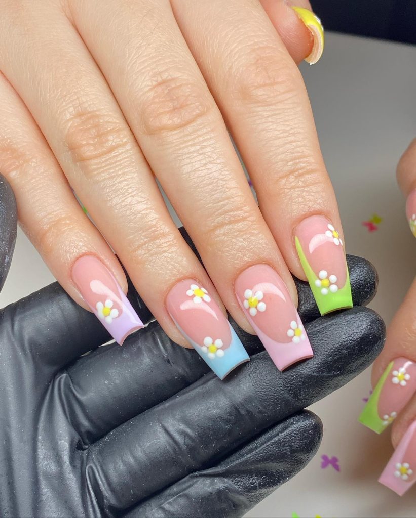 00019 Pink Coffin Nails