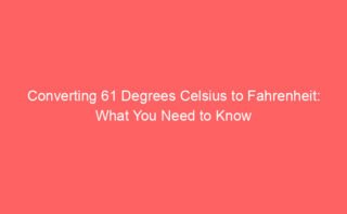 Understanding 59 Degree Celsius in Fahrenheit: Conversion Insights