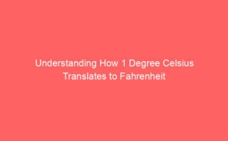 Converting 36 Degrees Celsius to Fahrenheit: What You Need to Know