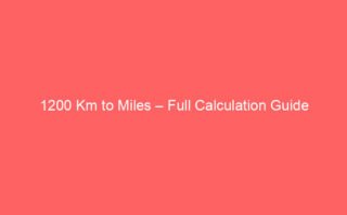 121 Km to Miles – Answer and Calculator Tool