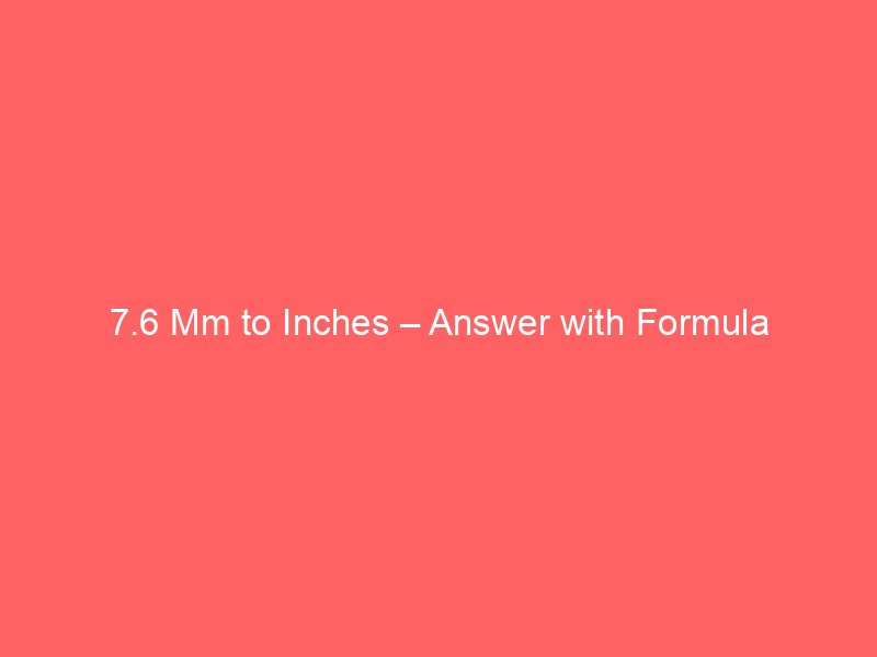 900 Square to Ches – Answer with Formula