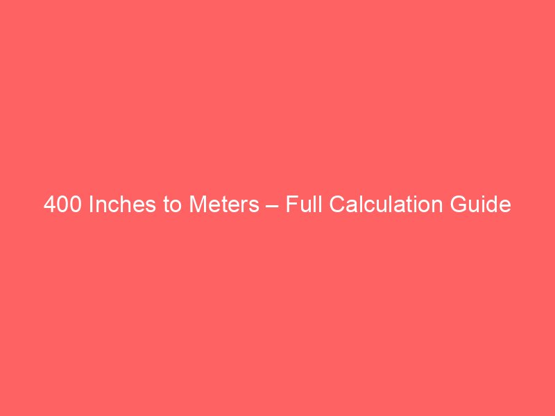 6.5 Mm to Inches – Answer with Formula