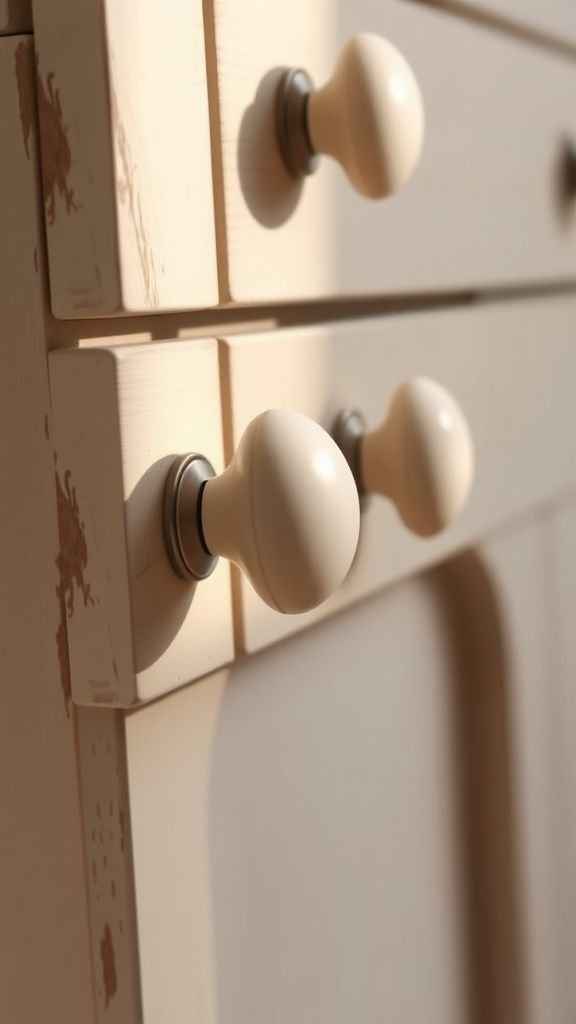 Drawer knobs and pulls with organic silhouettes