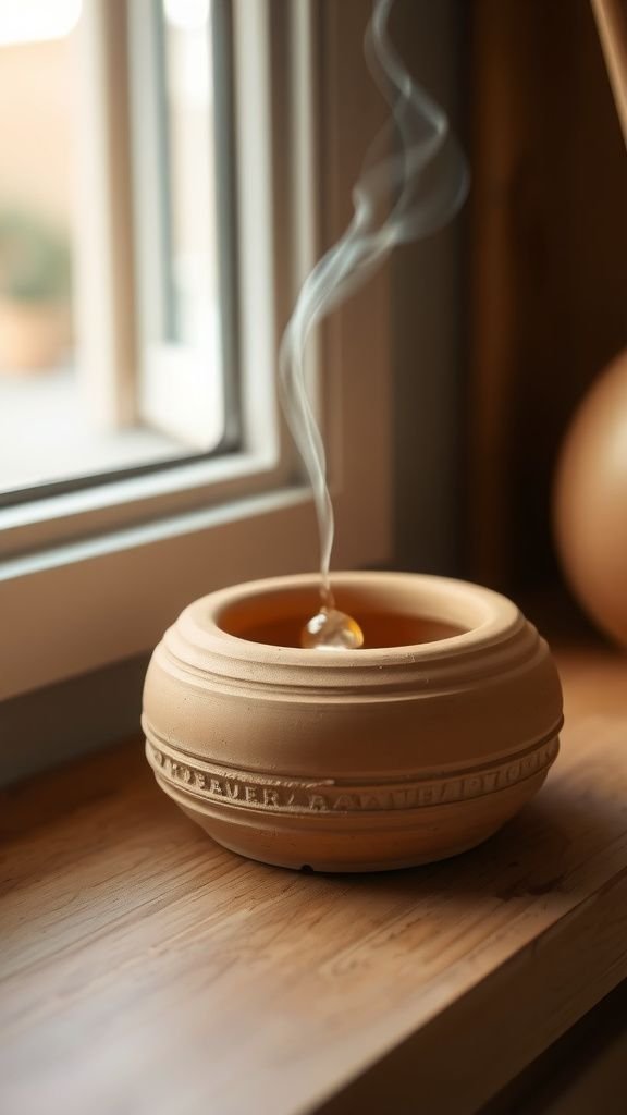 Scented diffusers with porous clay bases
